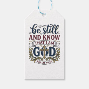 Be Still And Know Christian Psalm 460 Shirt Gift Tags