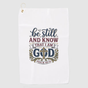 Be Still And Know Christian Psalm 460 Shirt Golf Towel
