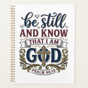 Be Still And Know Christian Psalm 460 Shirt Planner