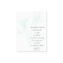 Be still and know faith Bible verse