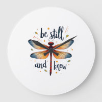 Be still and know Floral Dragonfly Christian Summe