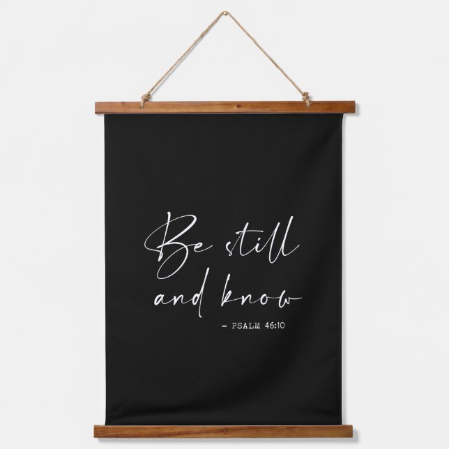 Be still and know hanging tapestry (Front)