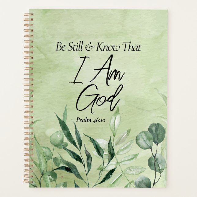 Be Still and Know I Am GOD Planner (Front)