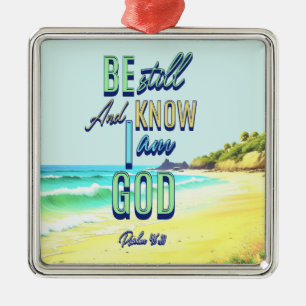 Be Still And Know I Am God Psalm 46:10 Metal Tree Decoration