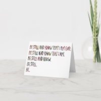 Be Still and Know, Inspirational, Bible Verse