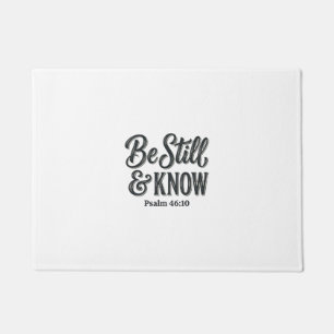 Be Still And Know Psalm 46_10 Christian Shirt Desi Doormat