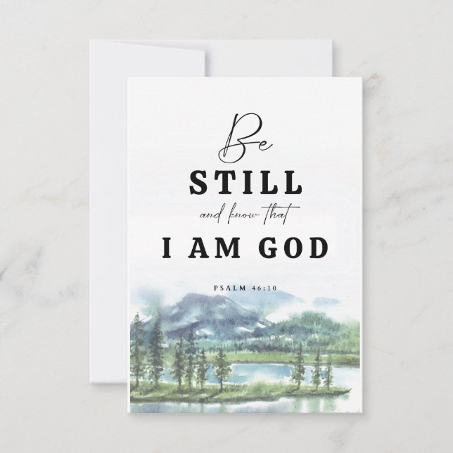 Be Still And Know That I am God (Front)