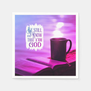 Be Still and Know that I Am God Bible Napkin