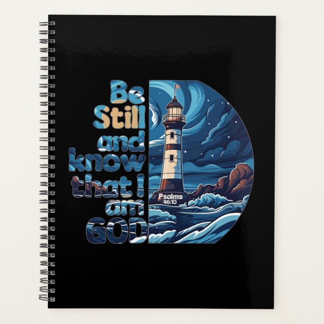 Be still and know that I am God Bible Verse Planner (Front)