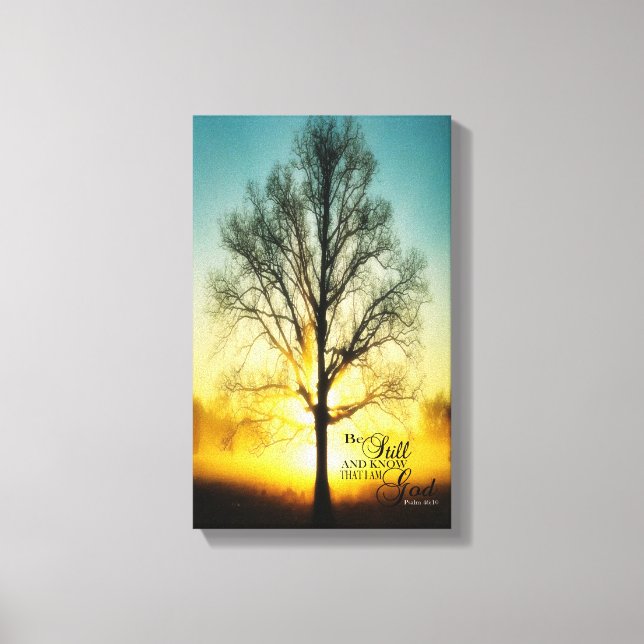 Be Still and know that I am GOD Canvas wrap (Front)