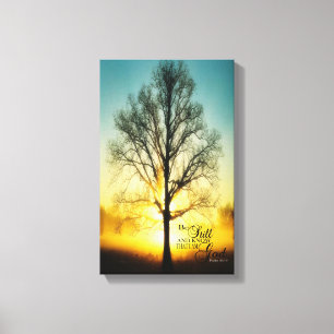Be Still and know that I am GOD Canvas wrap Print