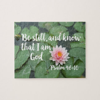 Be Still and Know that I am God Christian Bible Jigsaw Puzzle