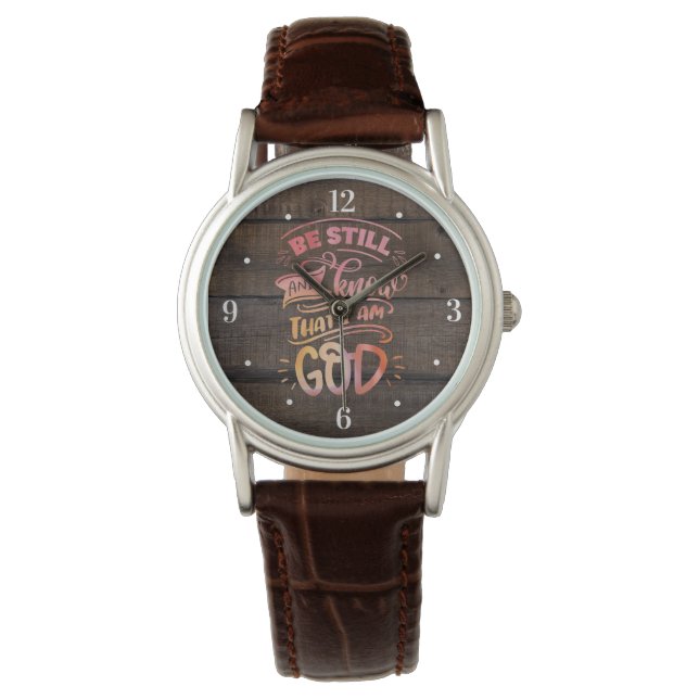 Be Still and Know that I am God Christian Bible Watch (Front)