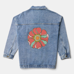 Be Still and Know that I am God Floral Denim Jacket
