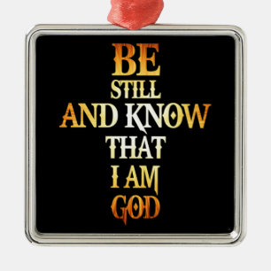 Be Still And Know That I Am God Gift For Christian Metal Tree Decoration
