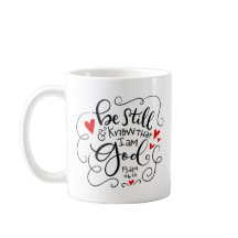 Be Still and Know that I am God, hand lettered