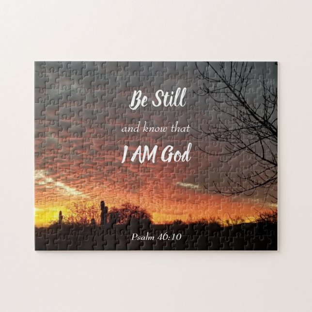 Be Still and Know that I AM God Jigsaw Puzzle (Horizontal)