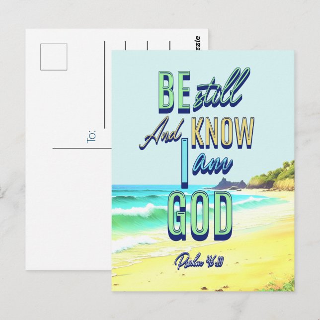 Be Still And Know That I am God Postcard (Front/Back)