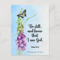 Be still, and know that I am God. Psalm 56:3