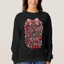 Be Still and Know Vintage Faith Script Cherry