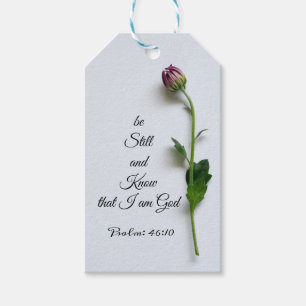 Be Still Bible Scripture Quote Psalm Gift Tags