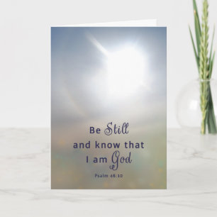 Be Still Christian Encouragement Greeting Card 