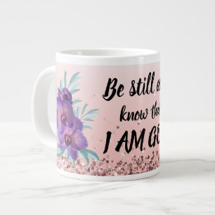 Be Still & Know That I Am God Floral Specialty Mug