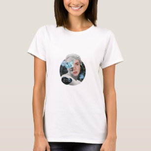 Be Still Like Water Woman Collage T-Shirt