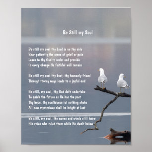 Be Still My Soul Church Christian  Hymn Art Poster
