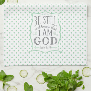 Be Still Polka Dot Kitchen Towel