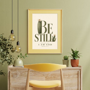 BE STILL Psalm 46:10 Christian Wall Art