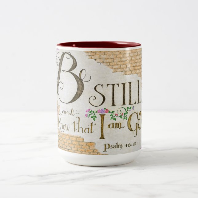 Be Still, Psalm 46:10 - Coffee Mug (Center)