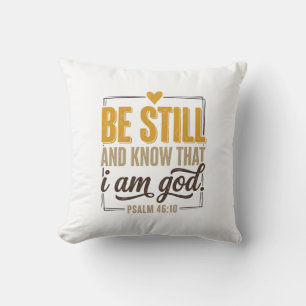 Be Still Psalm 46_10 Vintage Christian Shirt Desig Cushion