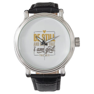 Be Still Psalm 46_10 Vintage Christian Shirt Desig Watch