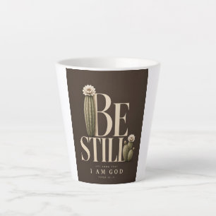 BE STILL Psalm 46:10 Walnut Latte Mug