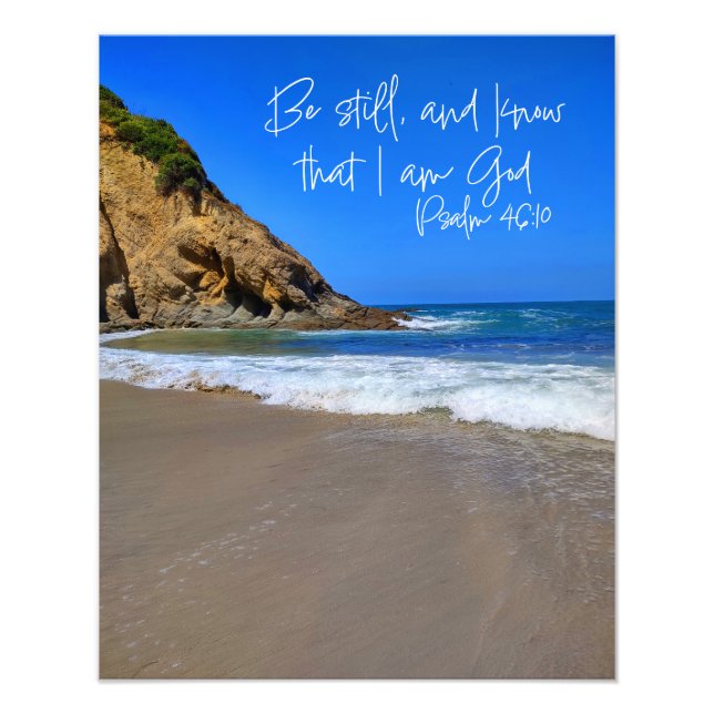 Be Still - Strand Beach Photo Print (Front)