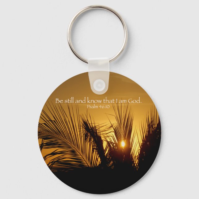 Be Still Sunset Key Ring (Front)