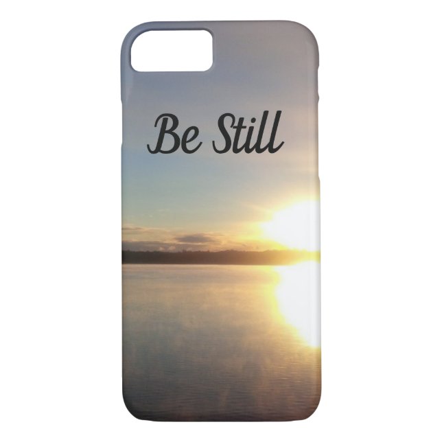 Be Still Sunset Shining Light Bold Inspirational Case-Mate iPhone Case (Back)