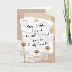 Be Still the Mind Digital Collage Card