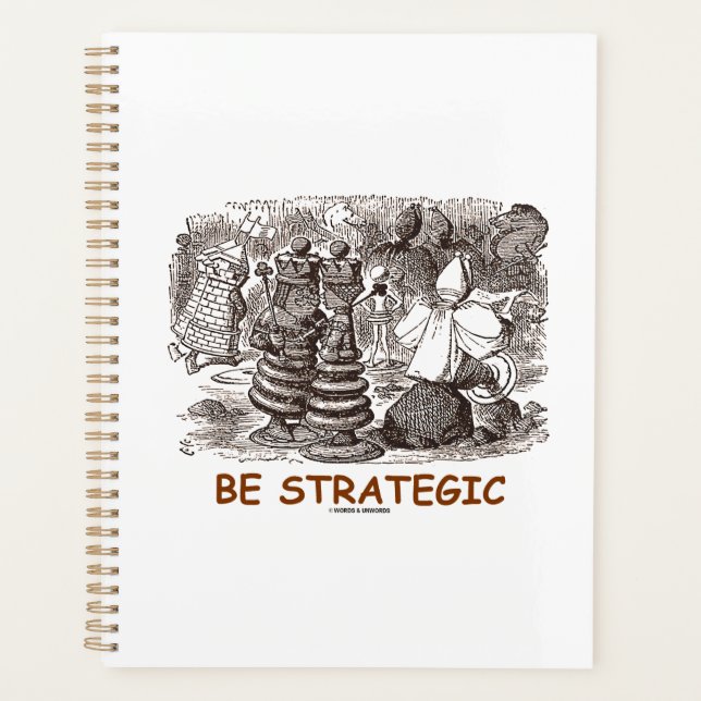 Be Strategic Through The Looking Glass Planner (Front)