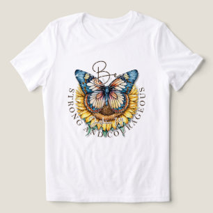 Be strong and courageous bible quote Tri-Blend shirt