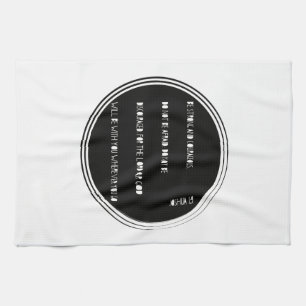 "Be Strong and Courageous" Bible verse from Joshua Tea Towel