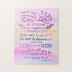 Be Strong and Courageous Joshua 1:9 Jigsaw Puzzle