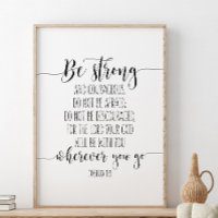 Be Strong And Courageous, Joshua 1:9