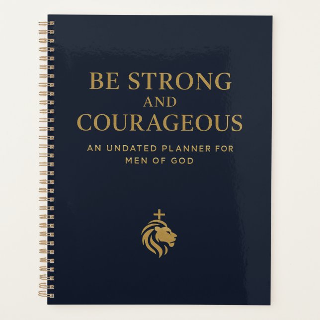Be Strong and Courageous Planner (Front)