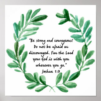 Be strong and Courageous Poster