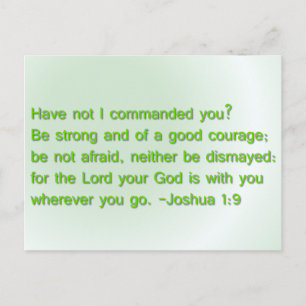 Be Strong and of a Good Courage Postcard