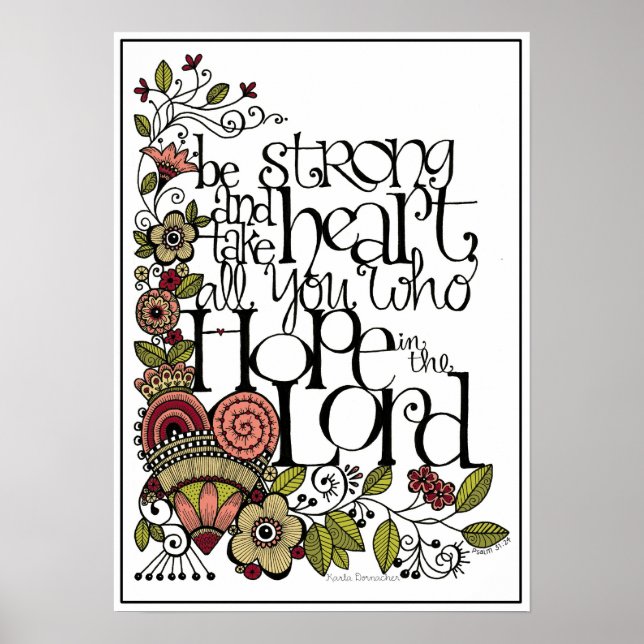 Be Strong - Art Print (Front)