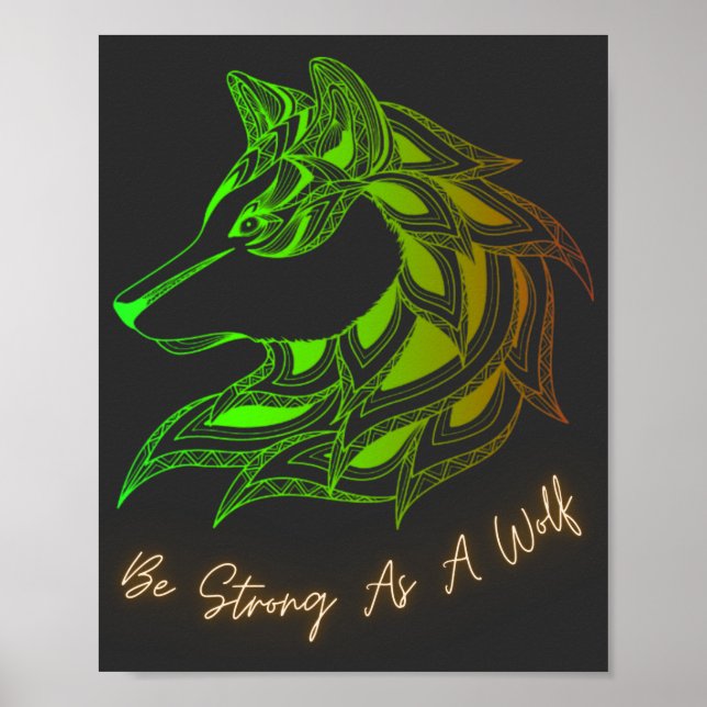 Be Strong As A Wolf  Poster (Front)