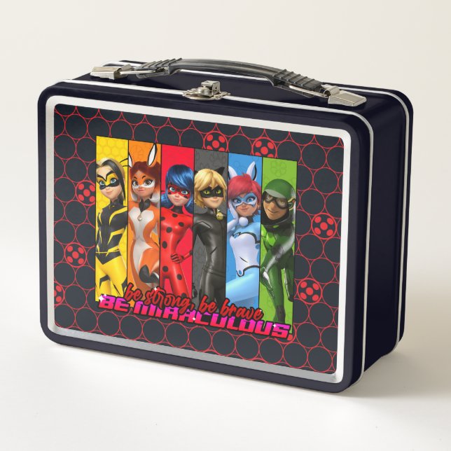 Be Strong, Be Brave, Be Miraculous Metal Lunch Box (Front)